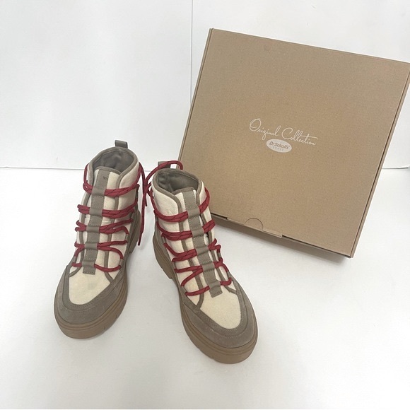 Dr. Scholl's Cooper Boot In Taupe & Ivory - New In Box-  - Duplicate - Picture 2 of 14